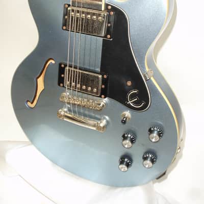 2012 Epiphone DOT Ultra-339 Semi-Hollow Electric Guitar, Pelham Blue image 3