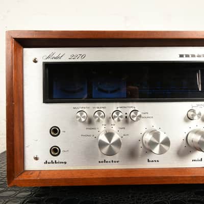 SERVICED Marantz Model 2270 70-Watt Stereo Solid-State Receiver 1971 - 1975 - Silver with Wood Case image 2