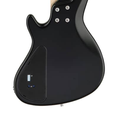 Sadowsky MetroLine 24-Fret Singlecut Soapbar Bass 5 String, Swamp Ash Body, Solid Black Satin image 3