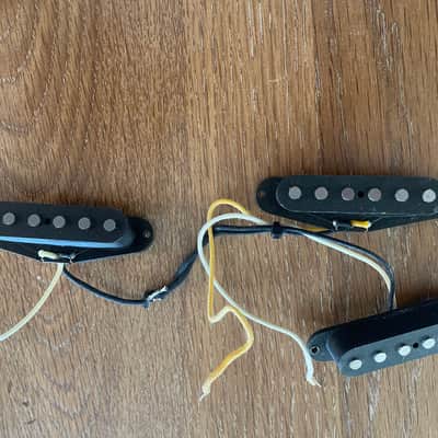 Lollar Nash Dirty Blonde Flat Pole Strat Single Coil Set - No Covers - Stratocaster Nash S-57 image 2