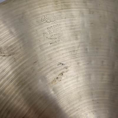 Zildjian 14" A. Zildjian Thin Stamp Top W/ Newbeat Bottom Hi Hat Cymbals (C012-10-11) image 5