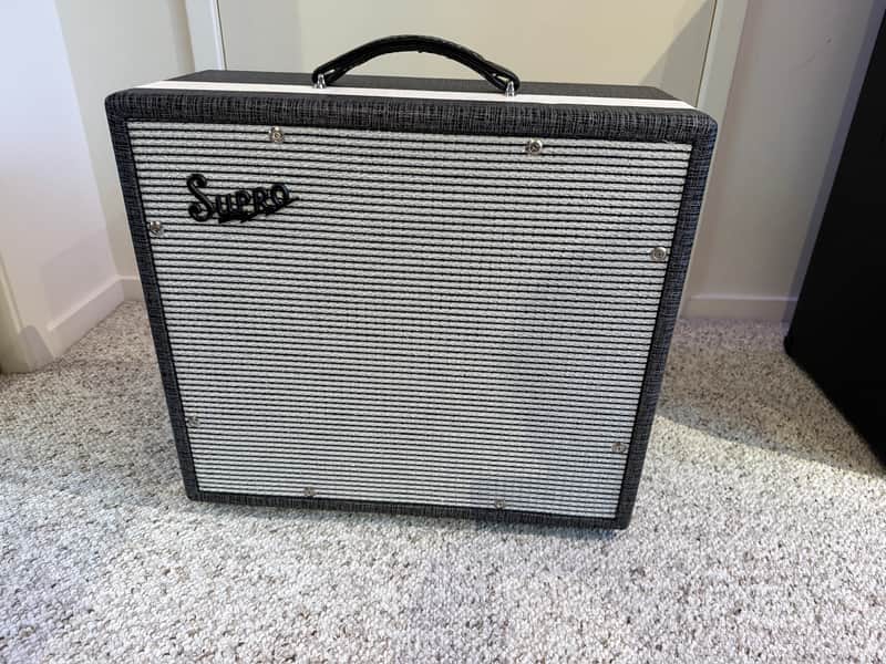 Supro 1790 Black Magick 75-Watt 1x12" Guitar Speaker Cabinet 2016 - Present - Black Rhino