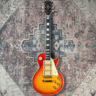 2012 Gibson Custom Shop Ace Frehley Budokan 1974 Les Paul Custom Aged Cherry Sunburst Signature Electric Guitar W/ Original Hardshell Case & Paperwork! image 5
