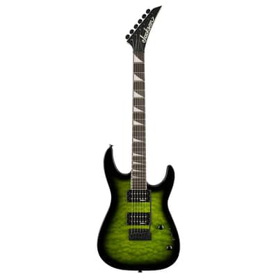 Used Jackson JS Series Dinky JS20 DKQ 2PT Electric Guitar - Trans Green image 2