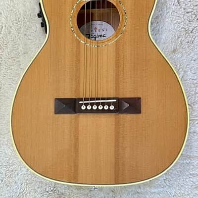 Tagima FS 500 NC EQ Solid Cedar Top Acoustic Electric Guitar - Natural -B Stock image 11