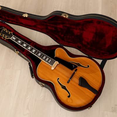 1991 Benedetto Manhattan Cutaway Archtop Electric Guitar Blonde, Near-Mint w/ DeArmond Rhythm Chief 1100, Case image 19