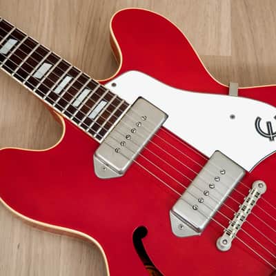 1991 Epiphone Casino Electric Guitar Cherry w/ Bigsby & Case, Pre-Elitist, Japan Terada imagen 8