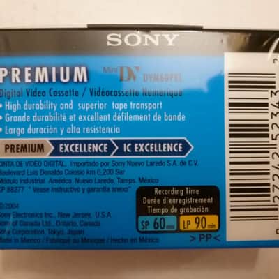 New / Vintage Sony DVM60PRL 60-min. (90-min. LP) recordable MiniDV Mini DV Digital Video Cassette Tape image 2