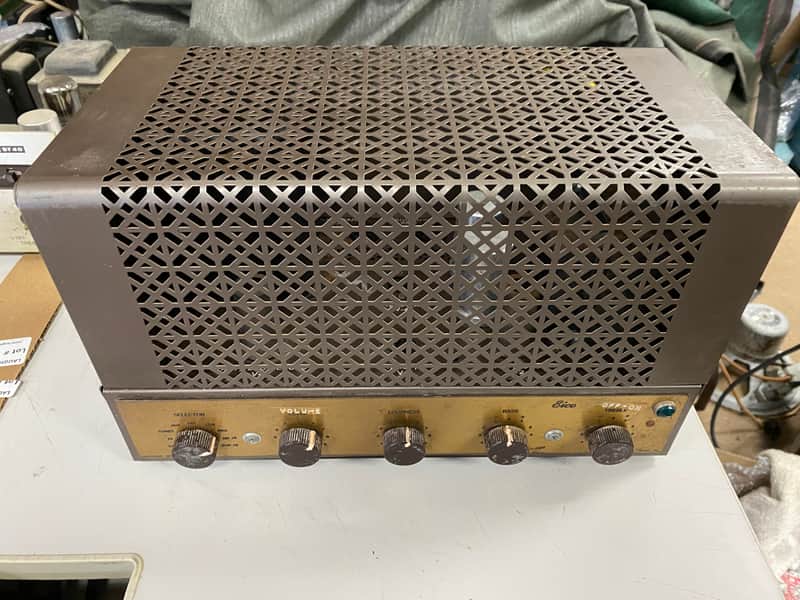 Eico HF-20 Mono Integrated Tube Amplifier with Original Tube Cage 6L6 Type Output Tube Amp image 1