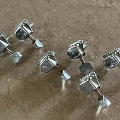set 1966 - 76 Fender Stratocaster Telecaster guitar tuners tuning pegs image 1