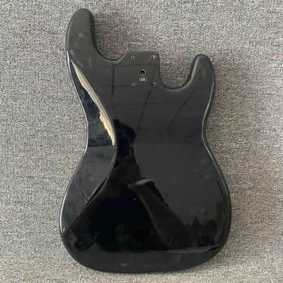 Black Left Handed Precision P Bass Style Basswood Body image 5