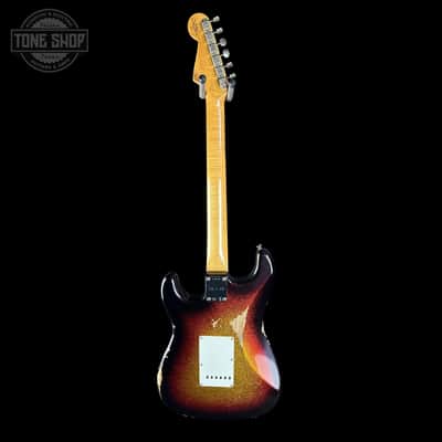 Fender Custom Shop 1963 Stratocaster Relic 3 Tone Sunburst Sparkle w/case TSLTD6OF10 image 8