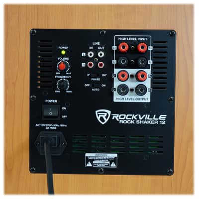 Rockville Rock Shaker 12" Inch Wood 800w Powered Home Theater Subwoofer Sub image 5