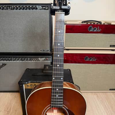 Gibson Custom Shop J-45 Koa Carpathian Spruce Acoustic-Electric Guitar 2025 Honeyburst image 3