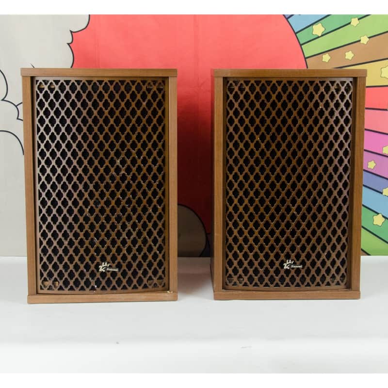 Vintage Sansui SP-35 2-way Bookshelf Audio Speaker Enclosures, Boxes, Pair image 1