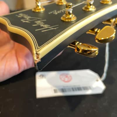 Harley Benton SC-1000 SBK Matte Black LP Style Guitar with Active Pickups image 5