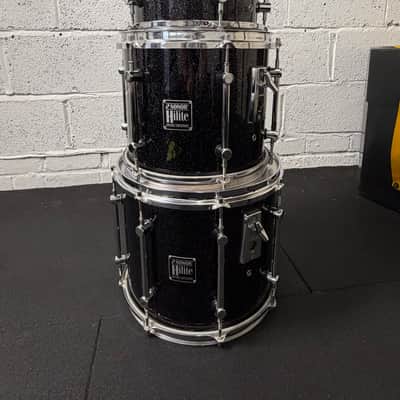Sonor Hilite drum set Early 1990s - Black diamond, chrome hardware Bild 11