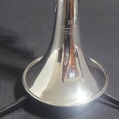 KANSTUL CUSTOM CLASS 3 VALVE SOPRANO G BUGLE , Mouthpiece & Case - Silver plated image 4