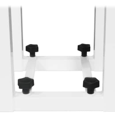 (1) Rockville White Adjustable Totem Stand For Rockville BPA15 15" Speaker image 7