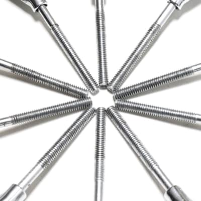 (10) Slingerland Bass Drum Tension Rods & Claws, Original Washers, NEAR MINT CONDITION - 1960's-70's / INSPECTED & TESTED image 3