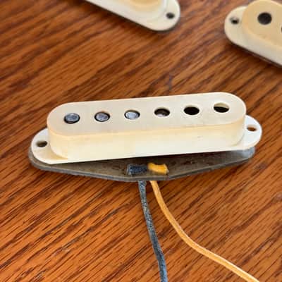 1966 Fender Stratocaster Pickups - Grey Bottoms image 6