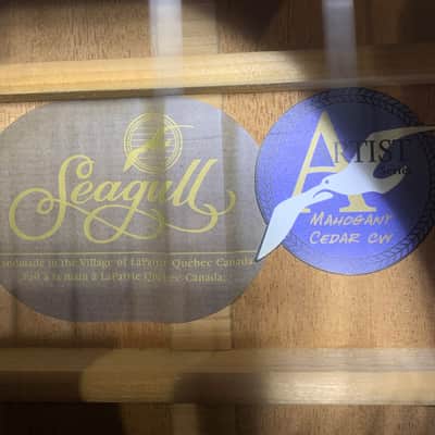 Seagull Mosaic CW Mahogany & Cedar Artist Series Aged Cutaway Beauty! image 6