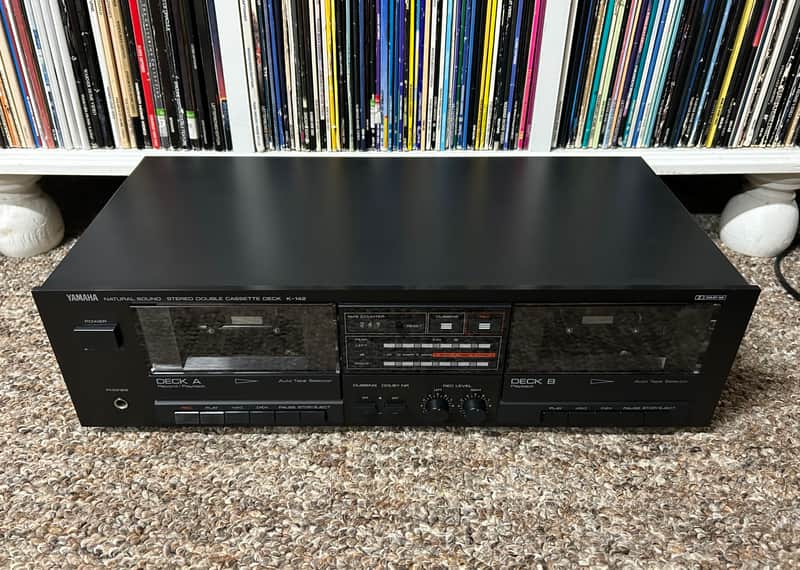 Yamaha K-142 Stereo Double Cassette Deck Tape Player Recorder Japan SERVICED ✅ image 1