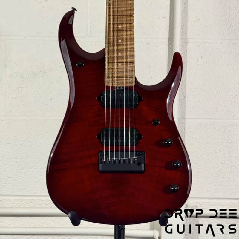 Ernie Ball Music Man JP15-7 7-String Electric Guitar w/ Case - Red Tide image 1