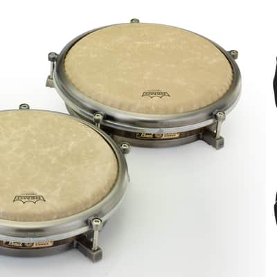 Vintage 1960s Original Valje Conga and Quinto Hand Drum pair with
