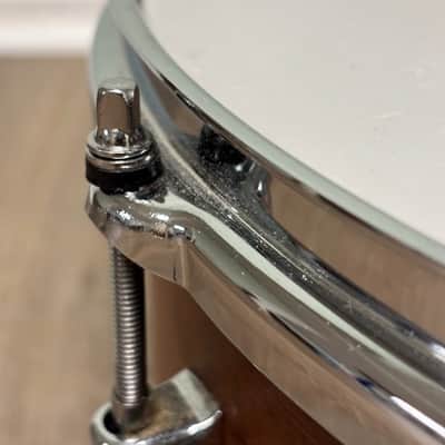 George Way Dunnett GW654T-TM 6.5 X 14'' Nyatoh Snare Drum 2017 - Dark Brown Matte Lacquer image 8
