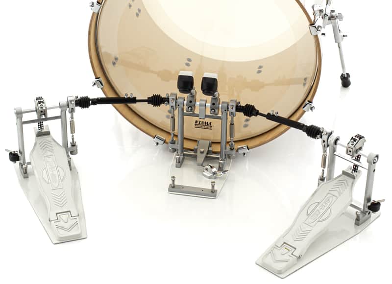 OffSet Double Bass Drum Pedal White (Rare Previous Generation) image 1