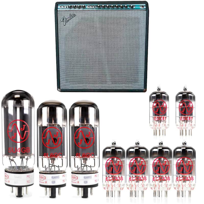 Fender Super Reverb Silverface Tube Kit - JJ kit image 1