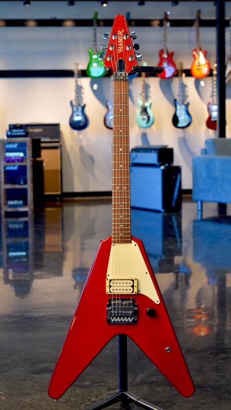Hamer Flying V KK Downing 1980s Red Cherry image 1