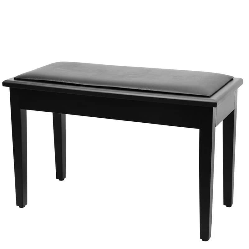 On-Stage KB8904B Deluxe Piano Bench with Storage Compartment image 1