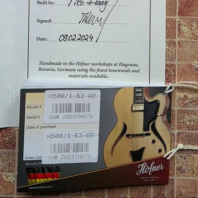 Höfner Höfner 500/1-63-AR-0  Artist Violin Bass 2024- Artist Violin Bass – Made in Germany – Beatle Bass – Mint Condition (2024) image 6