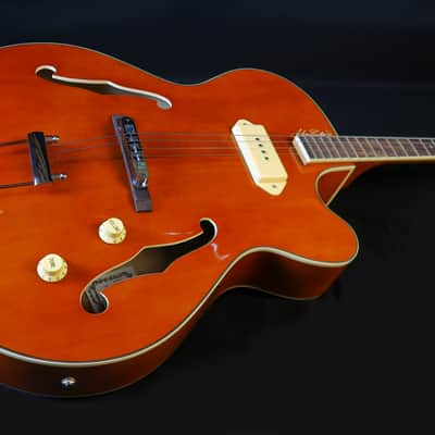 Craven Tenor Guitar 350JLS-AC John Lawlor Signature Tenor Archtop Guitar 2022 - Amber Cream image 1