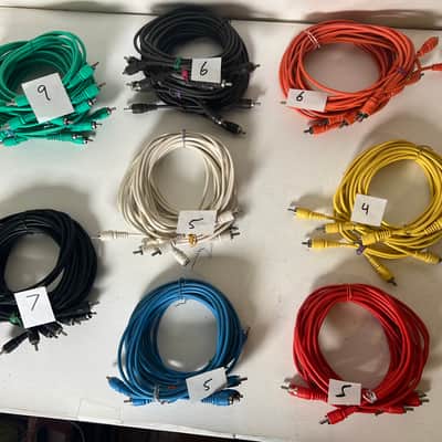 Lot of 47 Vintage Tascam Color coded RCA cables 5’ image 11