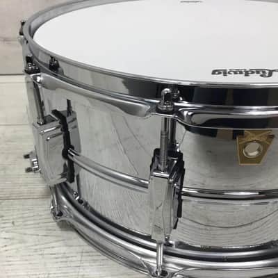 Ludwig Supraphonic 6.5 X 14 Chrome Over Brass Snare Drum image 2