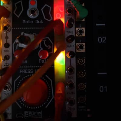 Tidbit Audio 2hp Random CV Generator / Quad Random Oscillator / Random Noise Generator 2023 Yellow/Gold image 2