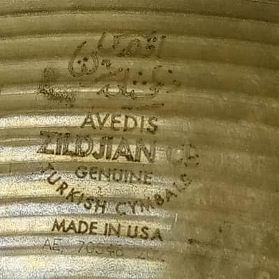 Zildjian 14"Avedis Hi-Hat Cymbals A B20 2015 Set Marching Band Percussion Pair image 7