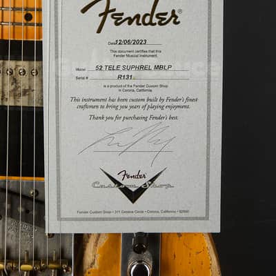 Fender Custom Shop Masterbuilt Levi Perry 52 Telecaster Super Heavy Relic 2023 (COD 2174UG) image 13
