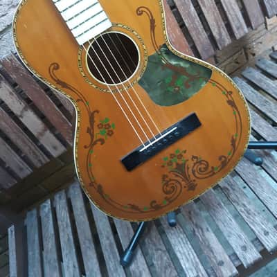 Vintage 1930s Regal Pearloid Parlor Guitar PreWar image 2