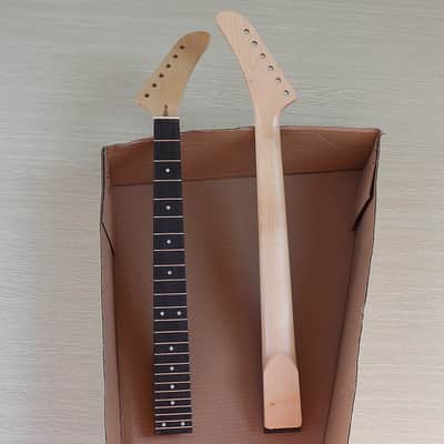 (DHL5-7 Day Delivery) 22 Fret 6 String Maple Banana electric guitar Neck - T shaped image 9