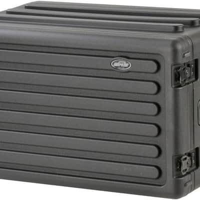 SKB Cases 1SKB-R6S Roto-Molded 6U Shallow Rack, Rubber Gasket Waterproof Seals, Interlocking Stacking Ribs, Recessed Latches, Heavy-Duty Flush Carry Handles, Shock Absorbing Rubber Feet image 3