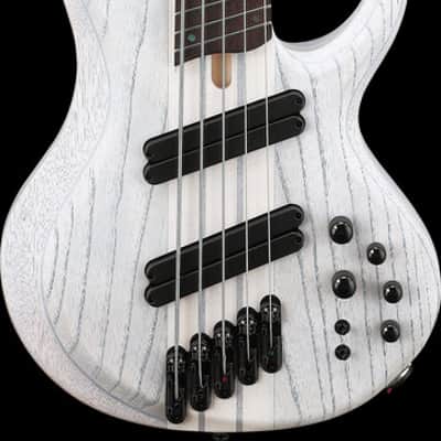 Ibanez BTB Bass Workshop 5 String Electric Bass w/Case Multi scale - Transparent White Flat (BTB865MSTWF) image 13