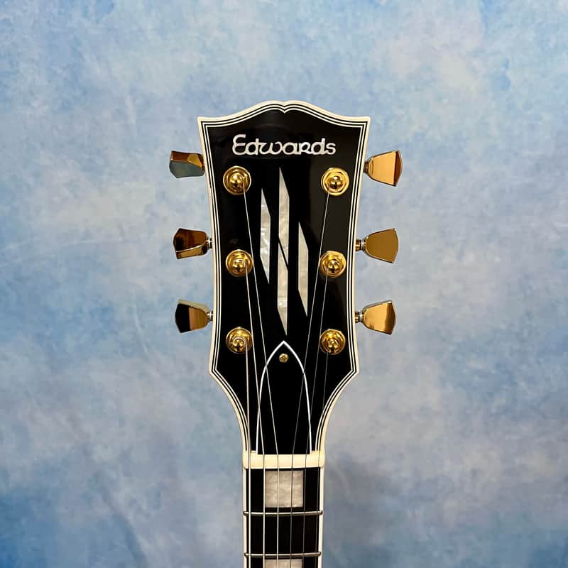 Edwards by ESP E-LP-130-CD Custom 2021 White Made in Japan Les