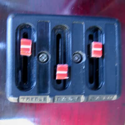 Takamine "Cooder" Guitar ,with Electronics 1980s Red "Sunburst" image 6