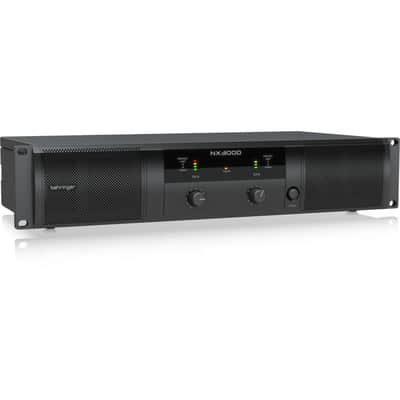 Behringer NX3000 3000W Ultra-Lightweight Class-D Power Amplifier with SmartSense Loudspeaker Impedance Compensation with Value Series XLR M to F Professional Microphone Cable - 25' image 3