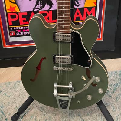 2013 Original Gibson Chris Cornell Signature ES-335 -Olive Drab Green – RARE Original Lifetime Release #91/250 image 1