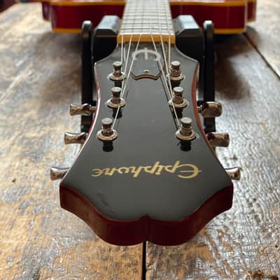 Epiphone 2004 Casino Electric Guitar Very Rare Factory Gloss Cherry Finish Peerless Factory Korea w/ OHSC image 10